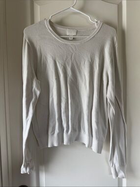 H&M Cream Crewneck Pullover / E70
